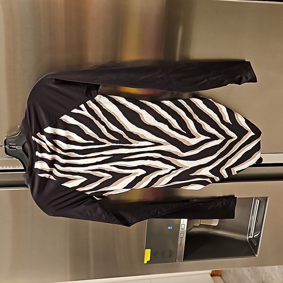 💕TRINA TURK💕 Vivant Half Zip Paddle Suit ~ Vivant Print Swim Knit XS NWT - Picture 12 of 16